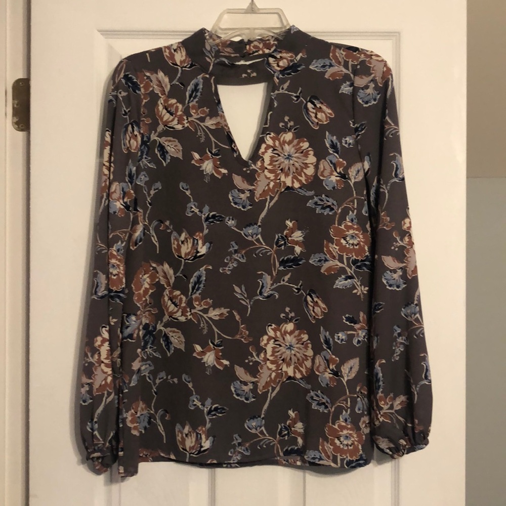 Floral sheer top